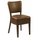 Club Side Chair With Wooden Frame